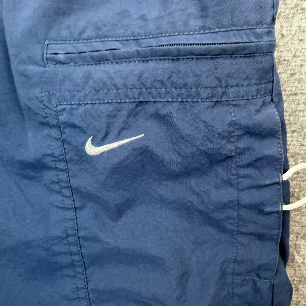 VINTAGE Nike Swim Trunks Men's‎ L Navy Blue Pocket Mesh Lined Athletic Shorts